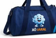 Bolsa de Academia Xô Varal — versão Nuvem
