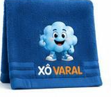 Toalha de Rosto Xô Varal — versão Nuvem