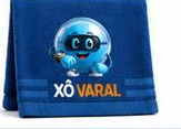 Toalha de Rosto Xô Varal — versão Clocky