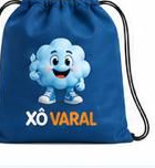 Sacola de Treino Xô Varal — versão Nuvem